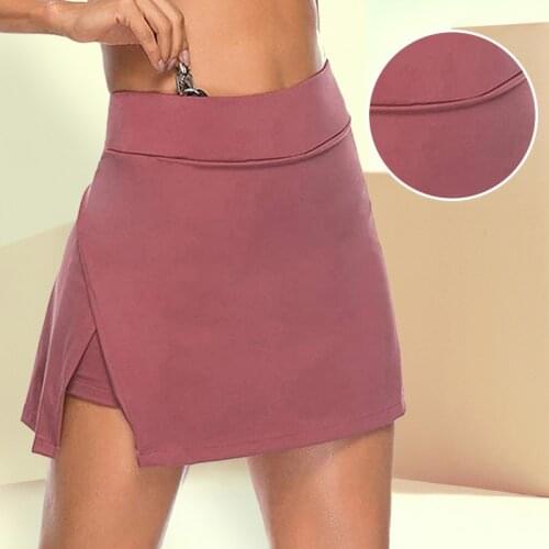 Women Vintage Style Split Mini High-waist Bodycon Skirts Fashion Casual Simple Elastic Summer Skirts