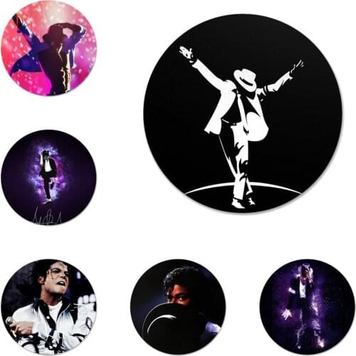 Michael Jackson Icons Pins Badge Decoration Brooches Metal Badges For Clothes Backpack Decoration 58mm