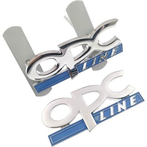 10pcs OPEL OPC Line Car Grille Rear Trunk Metal Emblem Sticker for Car Decals Styling Accessories