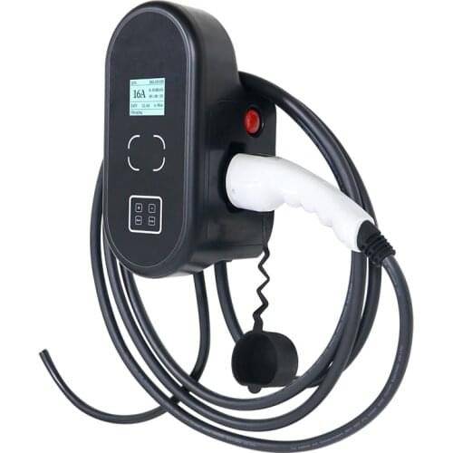 16A 11KW 3Phase EVSE Wallbox Version Wall Mount Wifi EV Charger Electric Vehicle Charging Station With Type 2 Cable IEC 62196-2