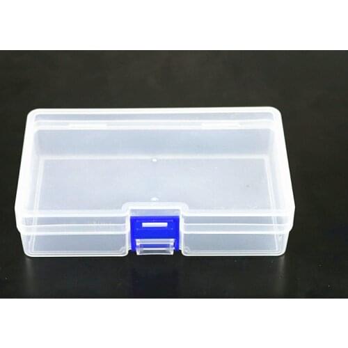 1x Mini Durable Plastic Clear Transparent With Lid Collection Jewelry Necklace Storage Container Case
