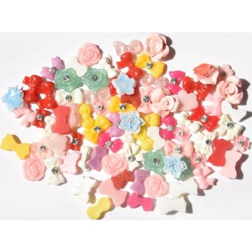 20pcs 3D Mix Dot Bow Butterfly Nail Art Rhinestone Bow Shape Decoration DIY Nail Art Supply Acrylic Nail Art Rhinestone Bows