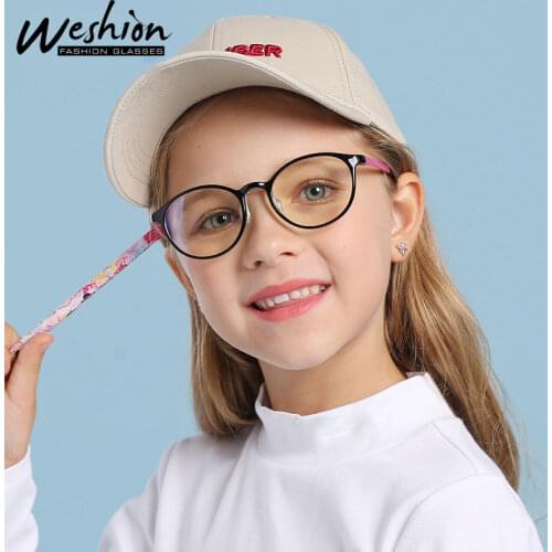 2020 Teens Cellphone Glasses Anti-blue Light Kids Glasses TR90 Bendable Silicone Eyeglasses Myopic Optic Prescription Glasses