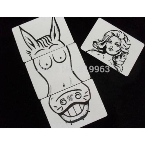 Free Shipping 10 Pcs/Lot Beauty & Horse - Magic Trick,Accessories,Stage Magic Props,Close Up,Magia Toys,Gadgets,Joke