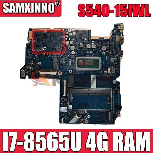 For Lenovo Ideapad S540-15IWL Laptop Motherboard 81NE CPU:I7-8565U UAM RAM:4G FRU:5B20S42214 Test ok