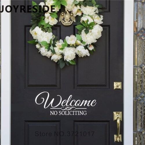Door Deccals Welcome Warm Decor Wall Vinyl Decal Home Front Door Decoration Stickers Room SHop Windodws Sticker Art Design M005