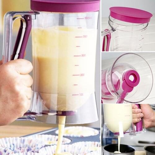 Baking Tool Cake Dough Batter Dispenser Cupcake Funnel Batter Dispenser Valve Measuring Cup Bakery Tools