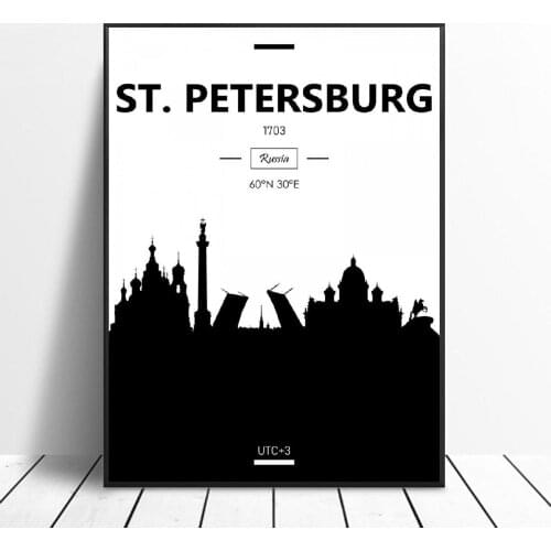 St Petersburg Canvas Painting Wall Art Pictures Prints Home Decor Wall Poster Decoration for living Room