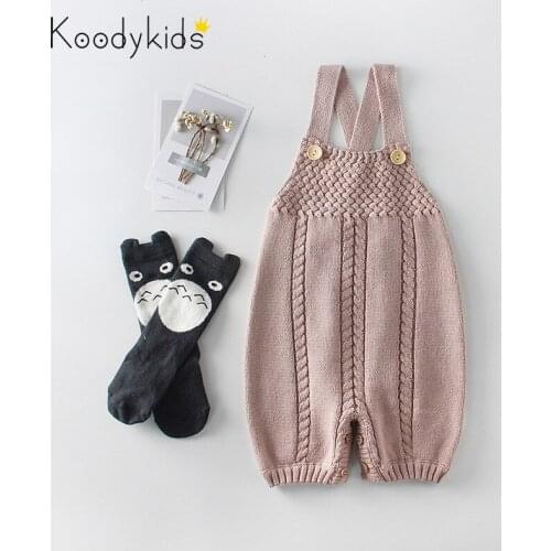 Koodykids Spring Autumn Baby Girl Boy Bodysuits Babys Knitted Jumpsuit Baby Knitting Clothing Knitted Rompers 0-2 Years