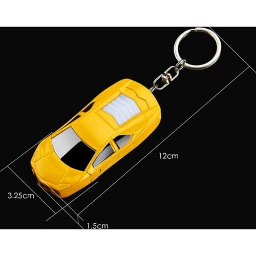 Creative Sports Car Keychain Lighter Windproof Butane Straight Into The Lighter Smoking Cigarette Jet Briquet Original Gifts Men
