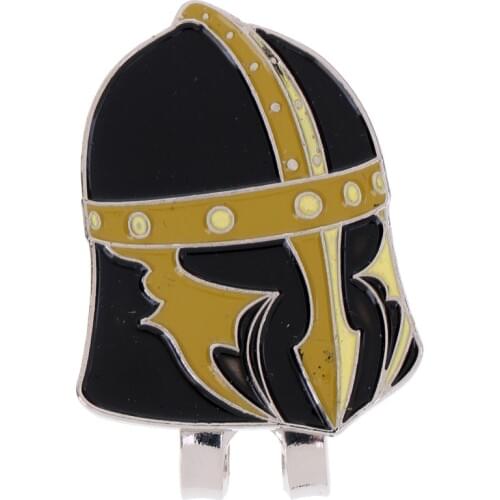 Vintage Helmet Alloy Golf Ball Marker with Magnetic Hat Clip Golf Accessory - Great Gift For Golf Lovers