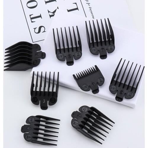 Hot Sale 8 pcs 3-25mm Universal Men Hair Clipper Guide Limit Comb Professional Trimmer Guards Attachment Replacement Tool