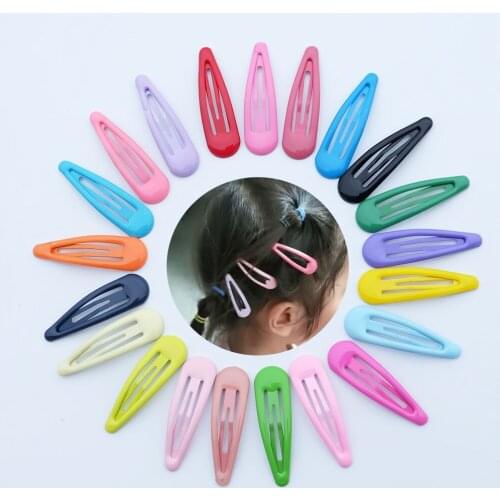 10/20Pcs Fashion Hair Clips For Women Girls Kawaii Kids Hair Accessories Snap Barrettes Candy Color Hairpins Headdress New