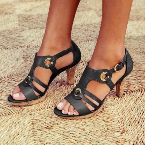 2020 New Women Sandals Shoes for Woman Flip Flops Stripper Heels Block Heels Slippers High Heels Ladies Platform Sandals Wedges