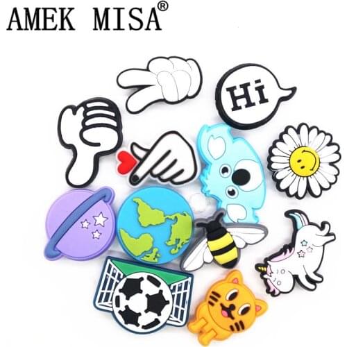 Novelty Animals Shoe Charms Accessories Shoot Koala Unicorn Planet Shoe Buckle Decoration for croc jibz Kids Party X-mas Gifts