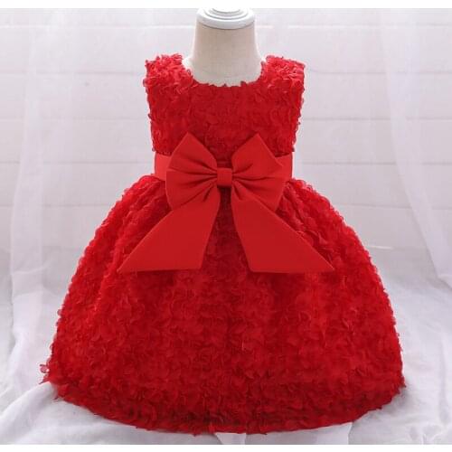 Easter Childrens Dresses 2021 Summer New Vest Bow-knot One-year-old Infant Dresses For Girls Dresses Baby Girl Princess Dresses