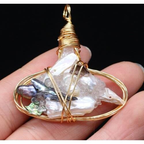 New Style Fashion Pendant Natural Stone Irregular Winding Pearl For Jewelry Making DIY Necklace Bracelet Accessory