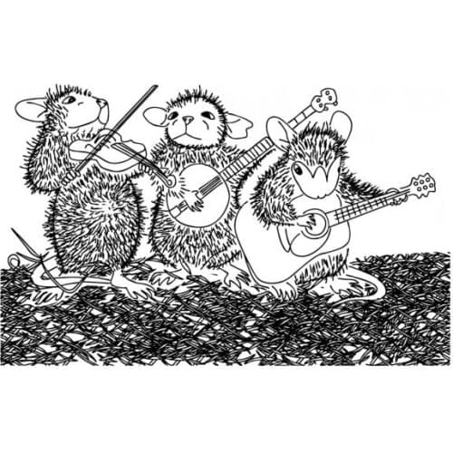 Mouse Transparent Clear Silicone Stamp/Seal for DIY scrapbooking/photo album Decorative clear stamp B0078