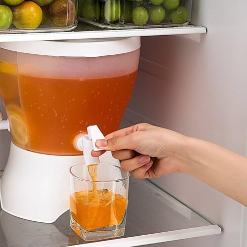 Cool Water Jug Bottle Kettle Tea Pot Lemon Juice Jug Kitchen Drinkware Container with Faucet Dispenser for Beverage Water Bottle