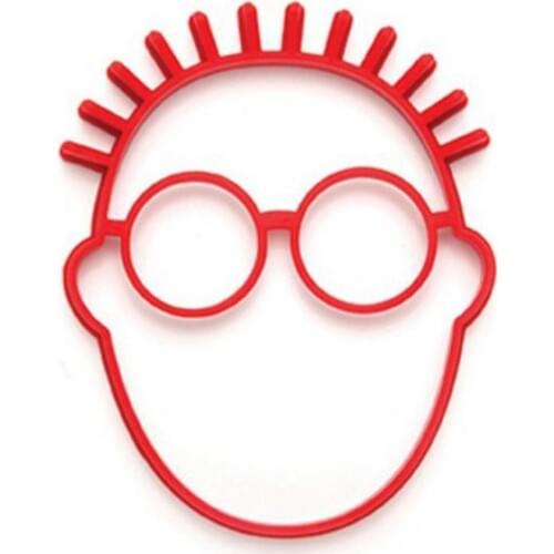 Silicone Human Head Fried Egg Omelette Mold Pancake Ring Shaper Cooking Tools Kitchen Gadgets Kid Gift