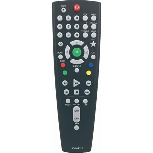 New RC-SMP712 Replaced Remote Control fit for BBK SMP125HDT2 Set Top Box