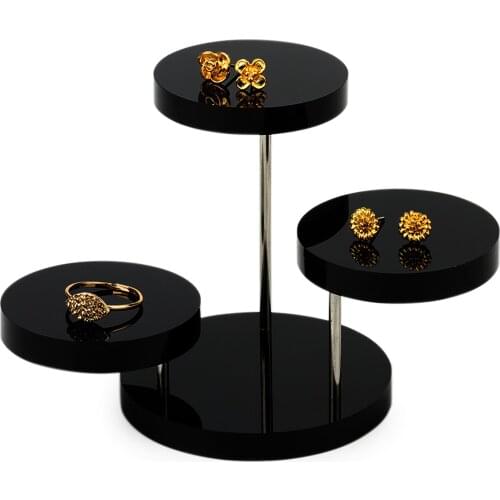 3-layer Jewelry Display Rack Necklace Ring Pendant Bracelet Jewelry Cases&Display Stand Tray Tree Storage jewelry Exhibiti
