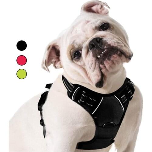 Pet Dog Harness for Large Medium Dogs No Pull Adjustable Dog Harness for Puppy Reflective Walking Puppy Harness Pet Supplies