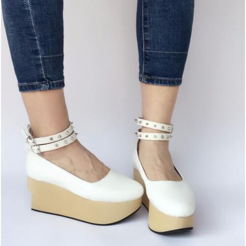 Princess sweet lolita shoes European and American summer simplified Korean version round head muffin shoes fashion women an1221