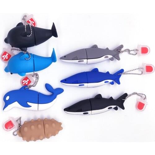 Dolphin usb stick shark pen drive pendrive Usb memory Usb flash drive 4gb 8gb 16gb 32gb 64gb 128gb Usb drive gifts sea cucumber