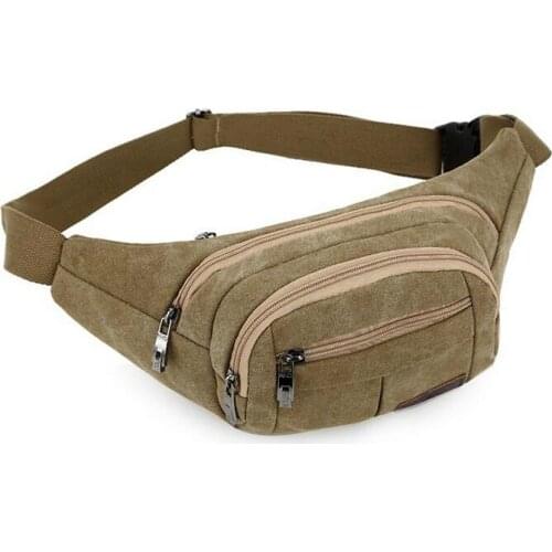 X-Online 033117 hot sale unisex women men canvas cashing bag waist bag