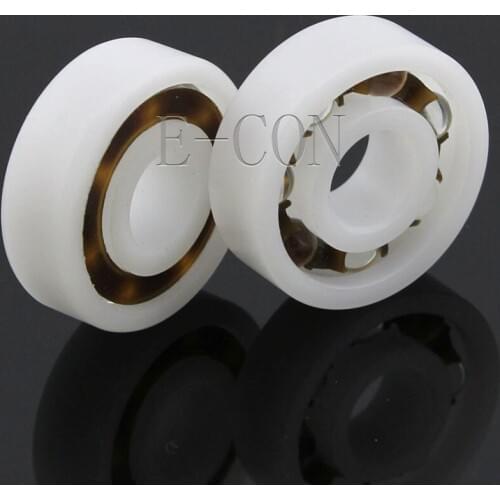 1/2/5/10 PCS Plastic Bearing POM 608 Glass Balls 8x22x7 Ball Bearings