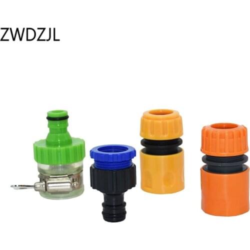 1/2" garden hose quick connector Irrigation kit Car wash water gun 16mm round connector G1/2 G3/4 adapter 1SET