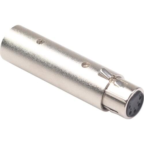 3 Pin XLR Male To 5 Pin XLR Female Adapter Jack Connector for Camera DMX Signal Light