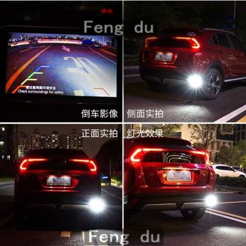 1pcs For Mitsubishi Eclipse Cross Reversing Light High Bright LED Car Auxiliary Bulbs Back wave light W16W T15 6000K Refit