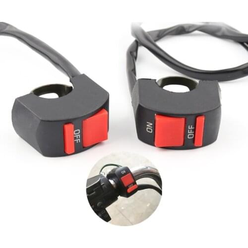 1 Piece Motorcycle Switches Bullet Connector Handlebar Switches ON/OFF Button Connector Push Button Switch Motorbike Accessories