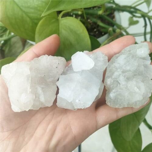 3pcs Natural Raw Apophyllite stones rough mineral crystal specimen