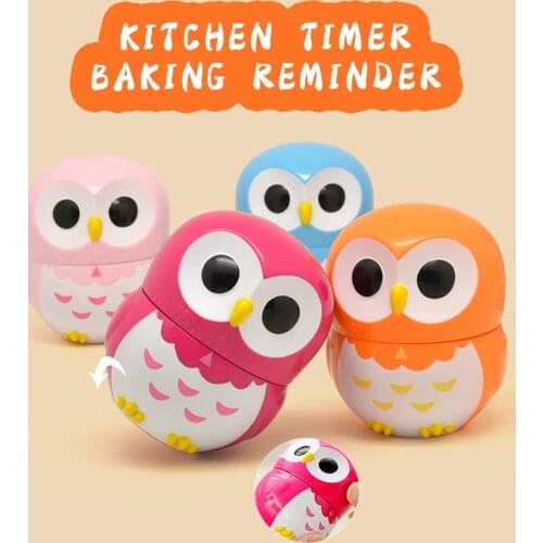 55 Minutes Mechanical Timer Kitchen With Reminder Mechanical Owl Kitchen Timer Home Store Kitchen Tool Accessories Gift #T1P