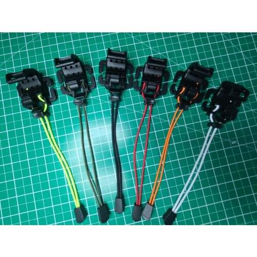 7 Color Tactical Molle Webbing Buckle Clip Clasp For Round / Ellipse Shape Handle Flashlight Alpenstock Axe Knife Dagger