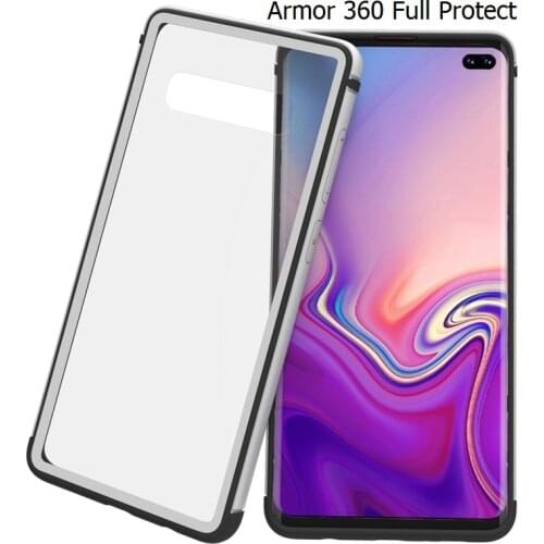 Bumper Case For Samsung Galaxy S10 Plus Funda S10 Lite Cover Case For Samsung S10 Plus Shockproof Cases Coque Metal silicon