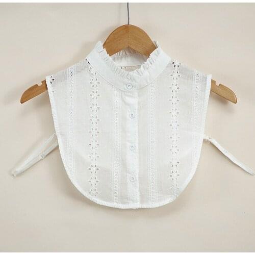 Black White Stand Fake Collar for Women Shirt Blouse Detachable Shirt Collar False Collar Blouse Removable Nep Kraagie