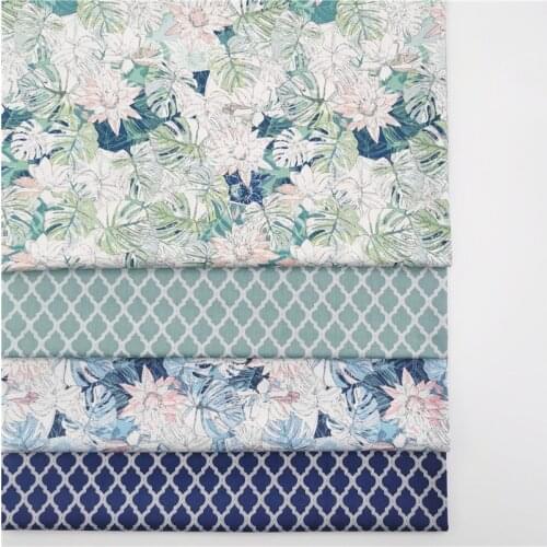 Retro Floral Baby Cotton Quilting Fabric For DIY Sewing Bed Sheet Dress making cotton fabric