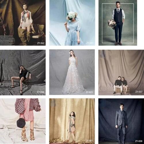 DAWNKNOW 3x5M Pro Tie-Dyed Solid Color Muslin Cotton Photography Background Backdrop Fashion Family Wedding Group Photo Studio