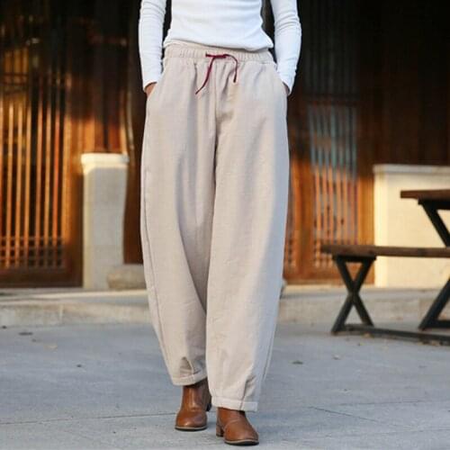 Женские флисовые брюки Johnature China At AliExpress