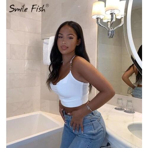 Casual Khaki Harajuku 2021 Summer Sexy Fashion Tanks Women Sleeveless Crop Tops Shirts Tees Lady Summer Basic Street Camis G2819