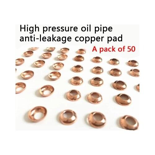 High pressure copper pad gasket for diesel common rail tube connect copper pad shims, diesel pump repair kits T0166