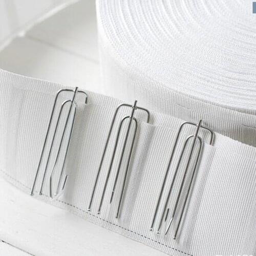 Metal Shower Curtain Hooks 80 PCS / LOT Curtain Hook Accessories Cloth hooks For Pull Pleated Tape Single hooks