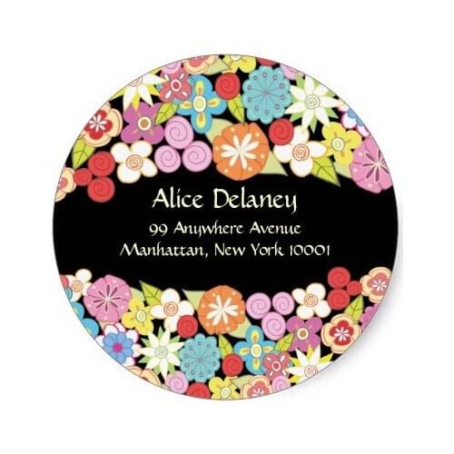 3.8cm Spring Blossoms Return Address Labels Stickers