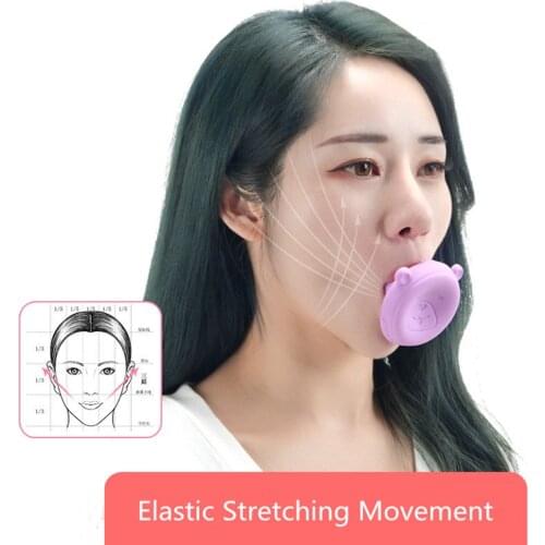New Face Slimming Tool Face Lift Skin Firming V Shape Exerciser Tool Cute Portable Anti Wrinkle Mouth Exercise Skin Care Tool