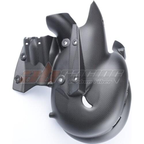 Exhaust Cover Heat Shield Fairing Cowl Guard For Ducati V4 V4S Streetfight V4 Full Carbon Fiber 100