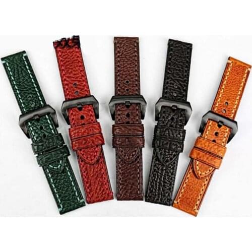 1PCS 20mm 22mm 24mm 26mm genuine leather Cow leather Watch bands watch straps black brown green coffee new-20070903